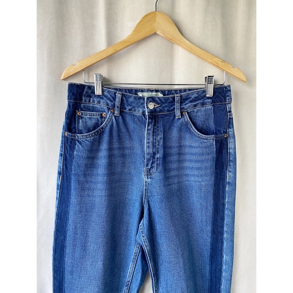 Topshop Mom Jeans with Stripe/Pocket Detail - Picture 3 of 6